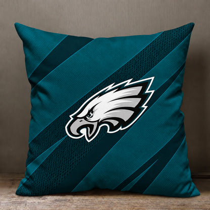 Philadelphia Eagles sofa cushion cover showing the team graphic and patterned design