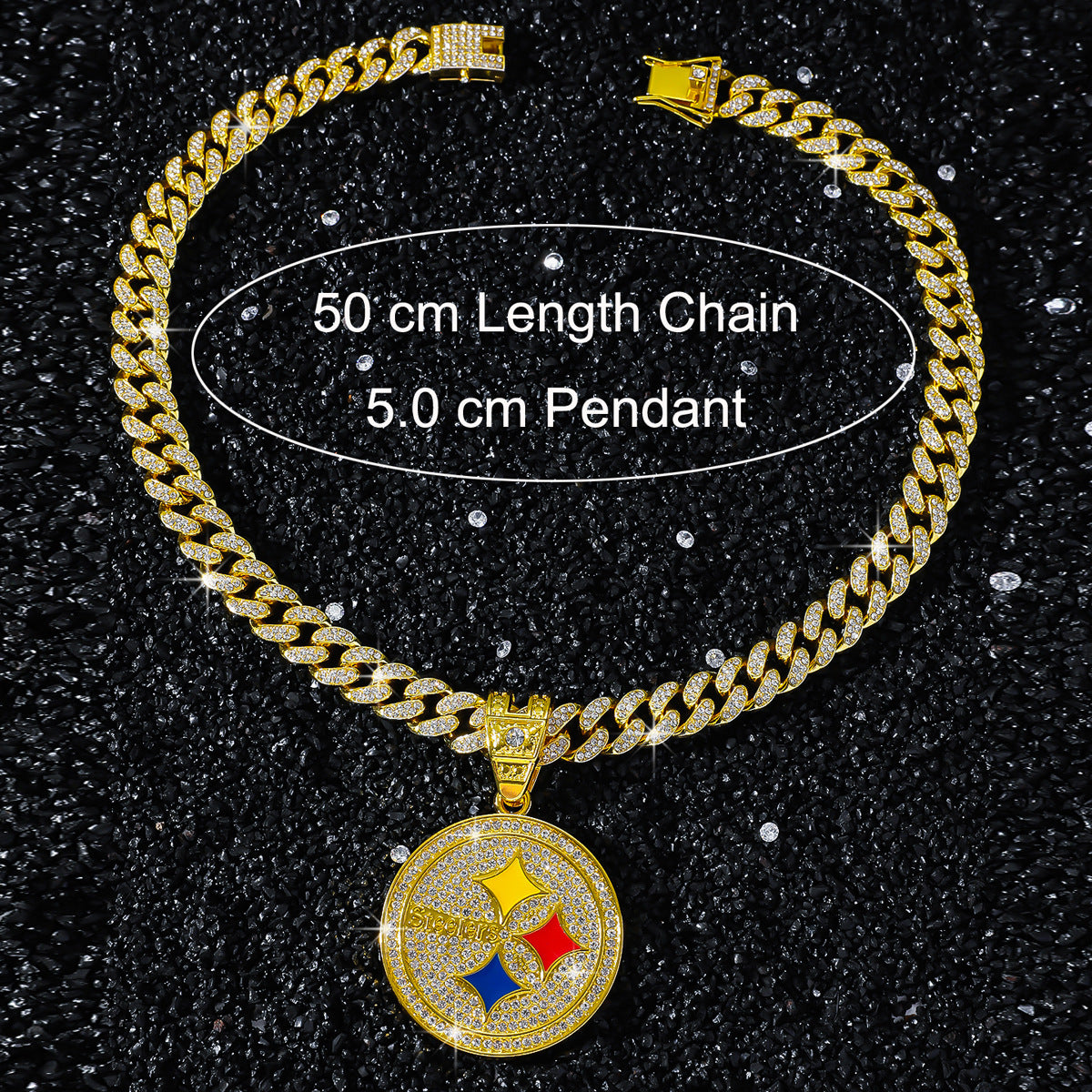 Pittsburgh Steelers necklace size guide