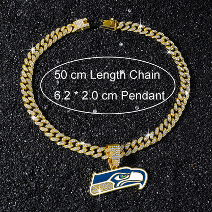 Seattle Seahawks necklace size guide