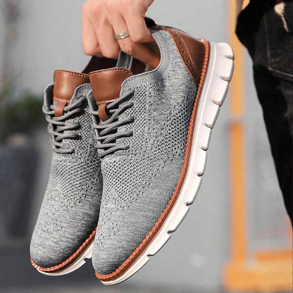 Bellkmart Comfy Non Slip Casual Lace Up Comfort Sneakers - Gray - Bellkmart