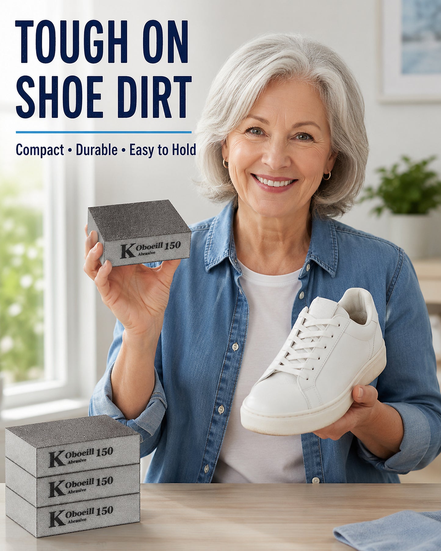 Abrasive Shoe Cleaning Sponge Block