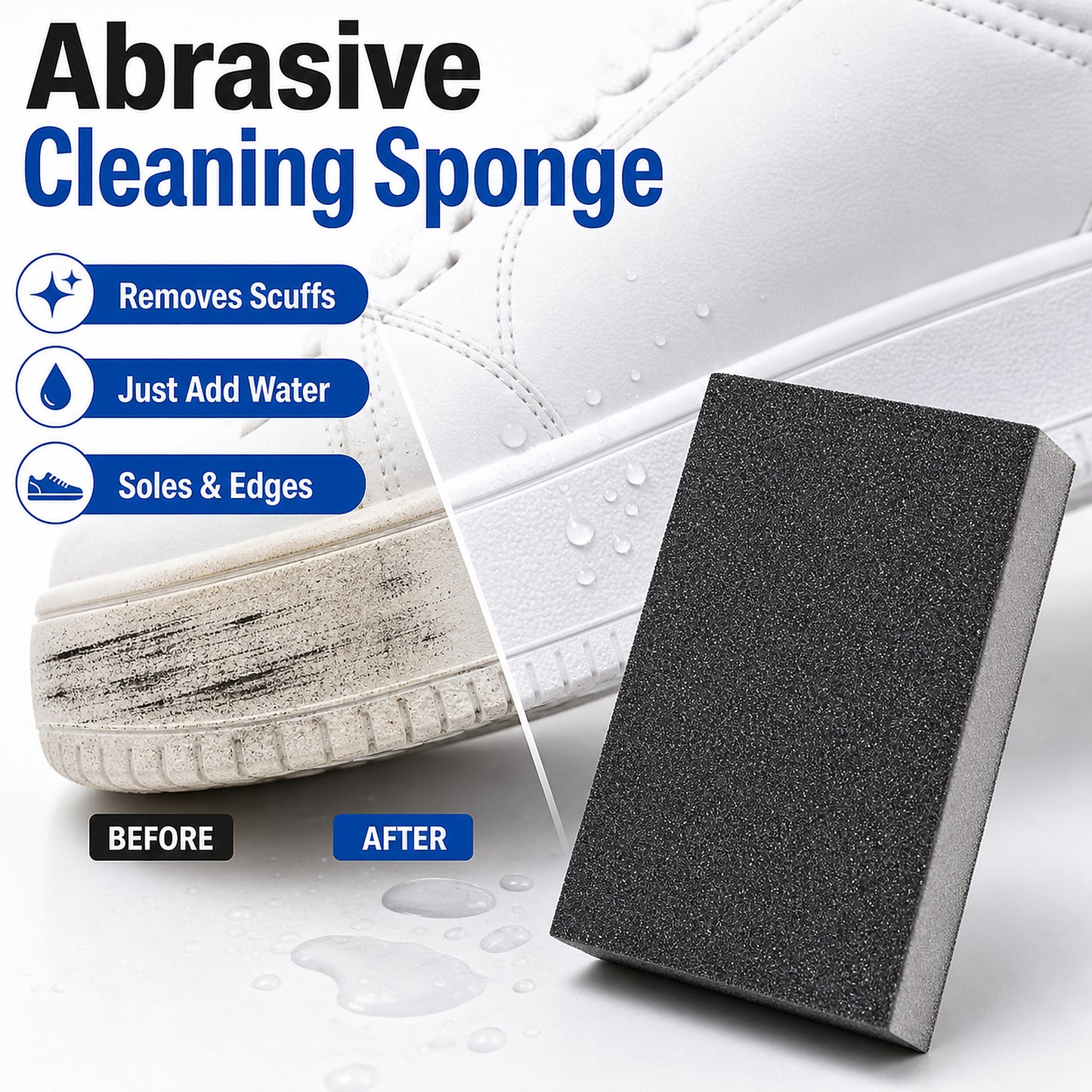 Abrasive Shoe Cleaning Sponge Block