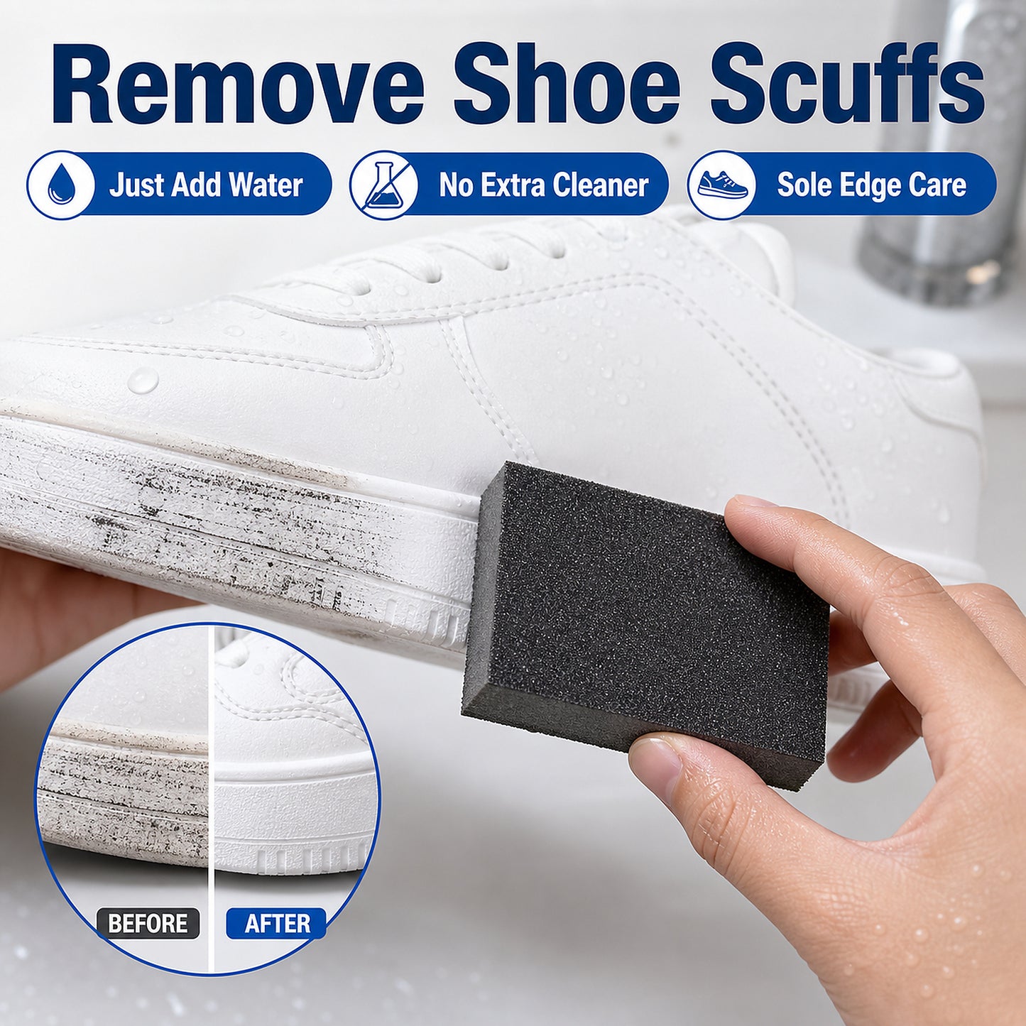 Abrasive Shoe Cleaning Sponge Block