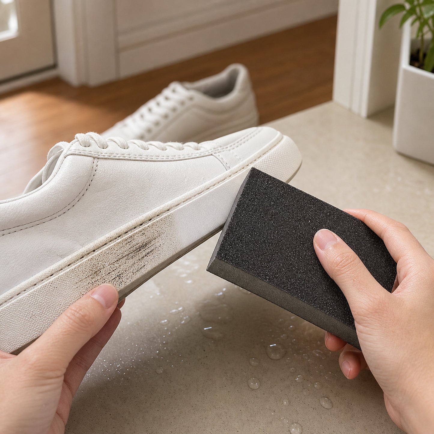 Abrasive Shoe Cleaning Sponge Block