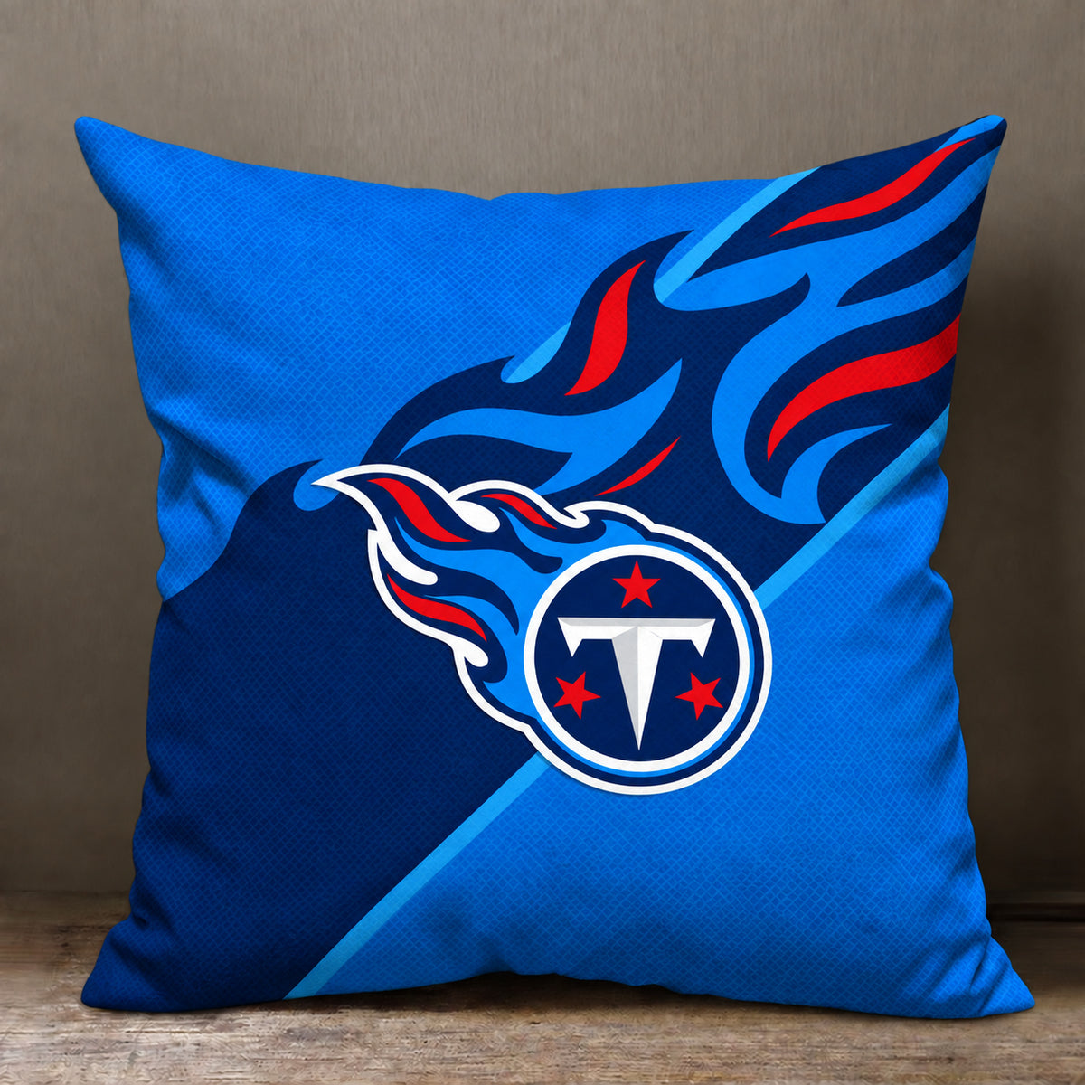 Tennessee Titans sofa cushion cover showing the team graphic and patterned design
