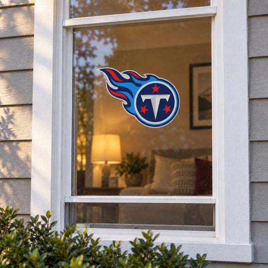 Tennessee Titans decorative sticker displayed on a home window