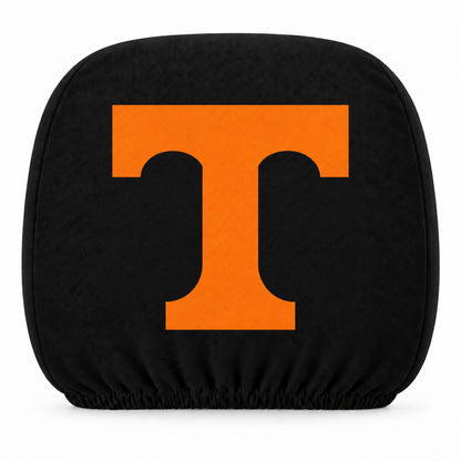 Tennessee Volunteers car headrest cover, Style 1 team design, white background
