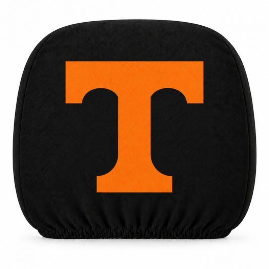 Tennessee Volunteers car headrest cover, Style 1 team design, white background