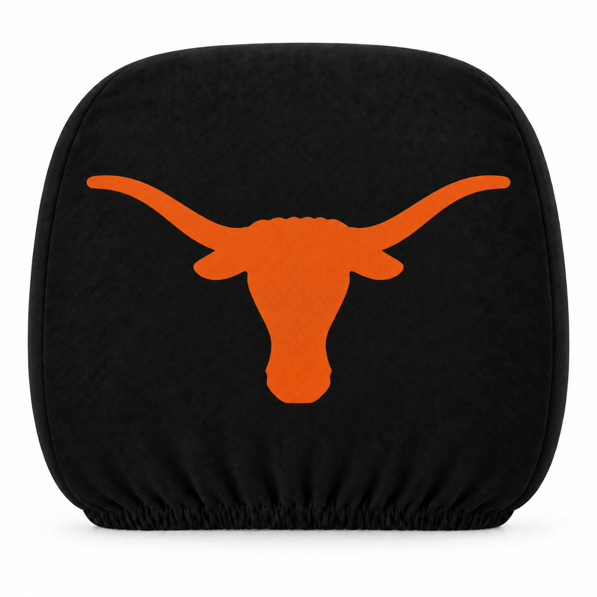 Texas Longhorns car headrest cover, Style 1 team design, white background