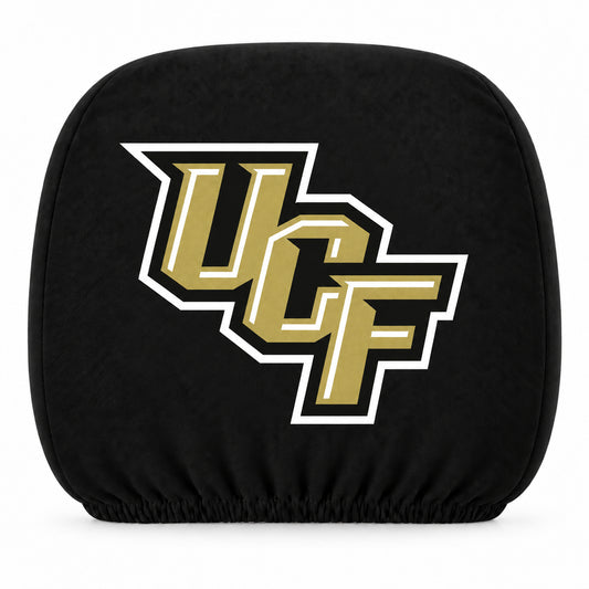 UCF Knights car headrest cover, Style 1 team design, white background