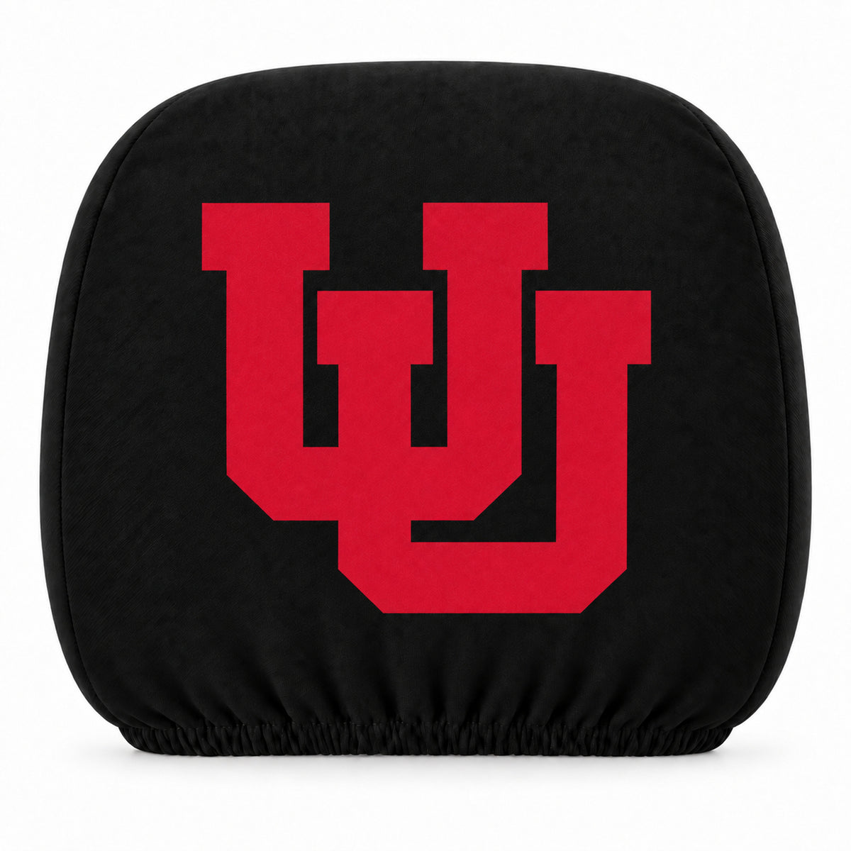 Utah Utes car headrest cover, Style 1 team design, white background