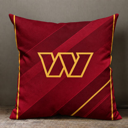 Washington Commanders sofa cushion cover showing the team graphic and patterned design